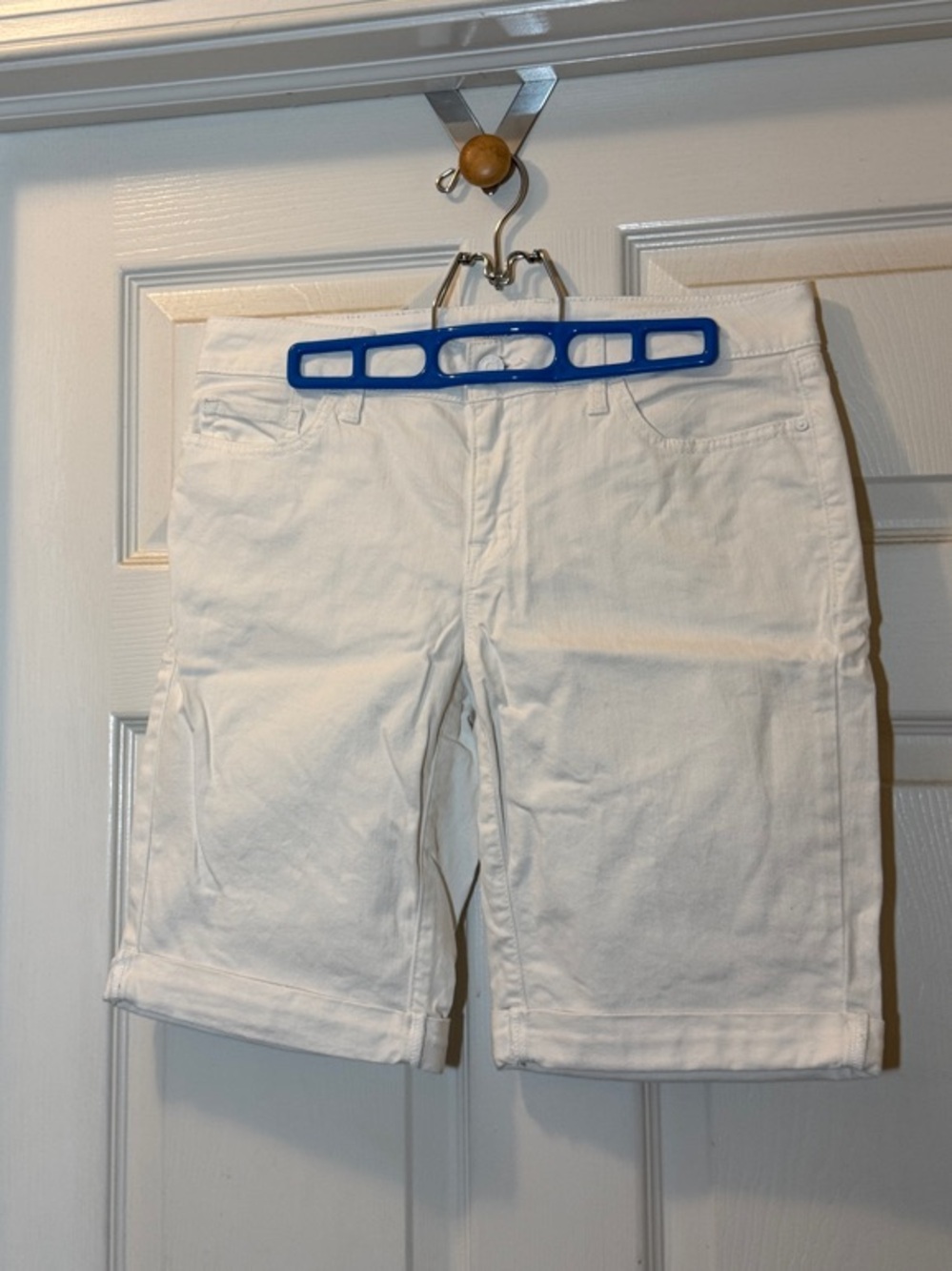 Tommy Hilfiger White Denim Bermuda Shorts